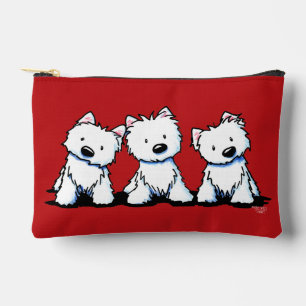 KiniArt Westie Trio Small Accessory Pouch