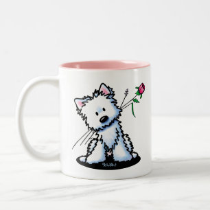 KiniArt Westie Two-Tone Coffee Mug