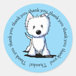 KiniArt Westie TY Stickers