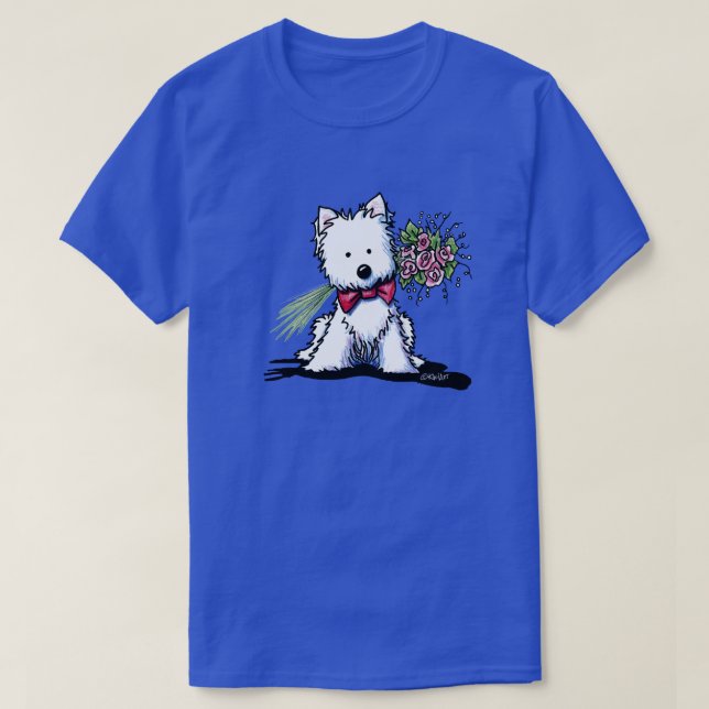 KiniArt Westie Valentine T-Shirt (Design Front)