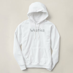 KiniArt Westies Rhinestone Hoodie