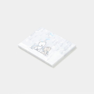 KiniArt Winter Terriers Post-it Notes