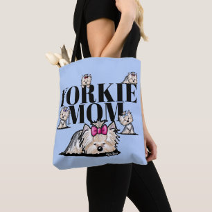KiniArt Yorkie Mum Tote Bag