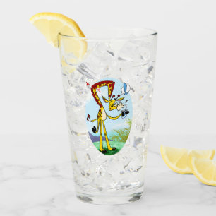 KINK IN MY DRINK GIRAFFE by Jeff Willis Art Glass