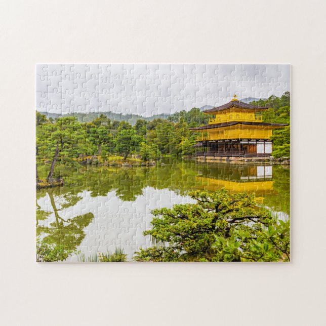 Kinkaku-ji Or Golden Pavilion And Pond, Kyoto Jigsaw Puzzle (Horizontal)