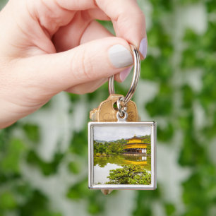 Kinkaku-ji Or Golden Pavilion And Pond, Kyoto Key Ring