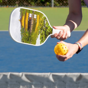 Kinkaku-ji Or Golden Pavilion And Pond, Kyoto Pickleball Paddle