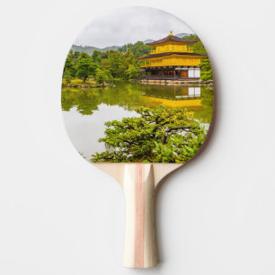 Kinkaku-ji Or Golden Pavilion And Pond, Kyoto Ping Pong Paddle