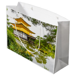 Kinkaku-ji, the golden pavilion, Kyoto Large Gift Bag