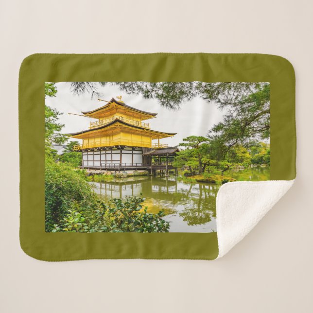 Kinkaku-ji, the golden pavilion, Kyoto Sherpa Blanket (Front (Horizontal))
