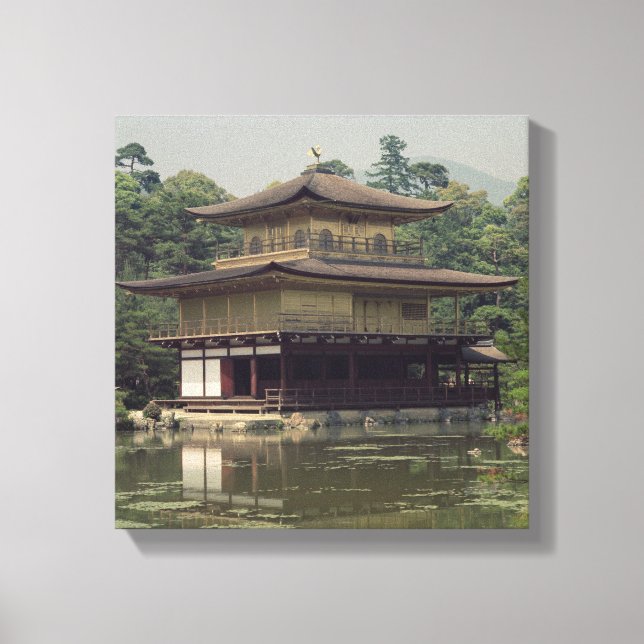 Kinkaku temple  dedicated to the memory canvas print (Front)