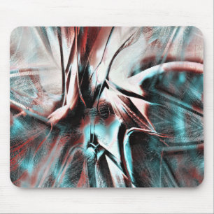 kinked brown red to blue pixelated drizzle texture mouse pad