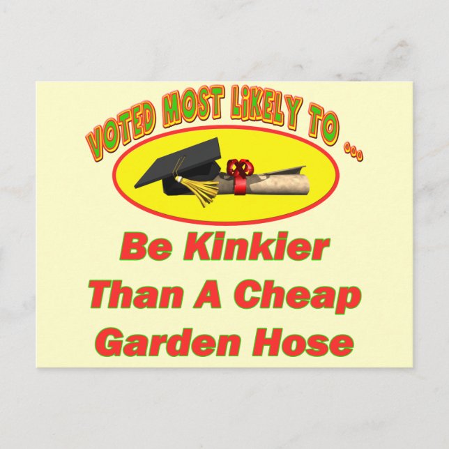 Kinky Garden Hose Postcard (Front)