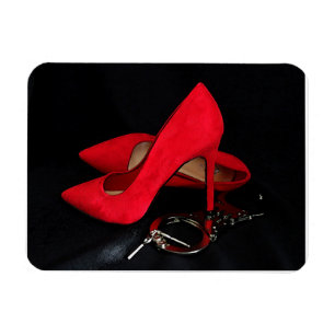 KINKY HANDCUFFS & HIGH HEELS FLEXIBLE MAGNET