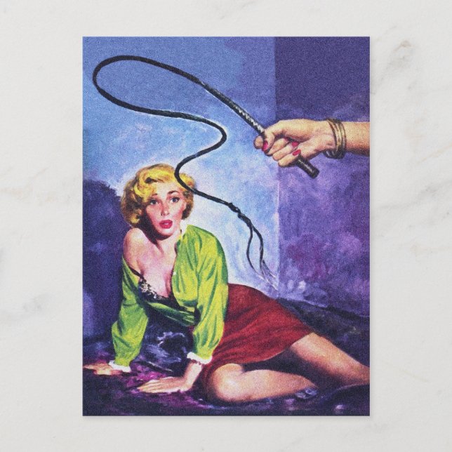 Kinky Homosexual Lover Vintage Pulp Magazine Cover Postcard (Front)