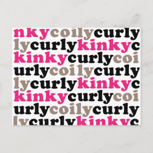 kinkycurlycoily postcards