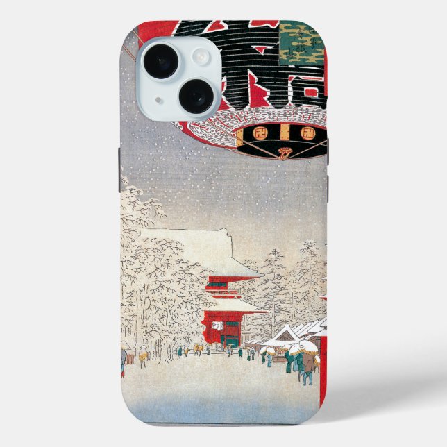 Kinryuzan Temple, Asakusa, 1856 Case-Mate iPhone Case (Back)