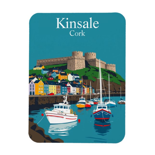 Kinsale Cork Ireland Irish Coastal Village Magnet (Vertical)