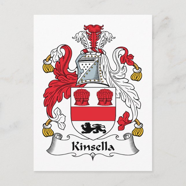 Kinsella Family Crest Postcard (Front)