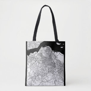 Kinshasa DR Congo Map Tote Bag