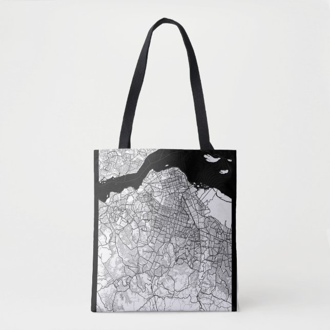 Kinshasa DR Congo Map Tote Bag (Front)