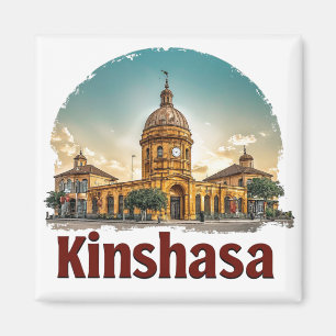 Kinshasa DR Congo Travel Keepsake For World Travel Magnet