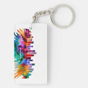 Kinshasa Skyline Key Ring