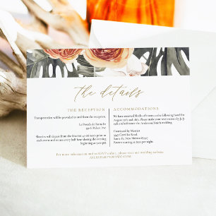 KINSLEY Tropical Boho Terracotta Palm Details Card