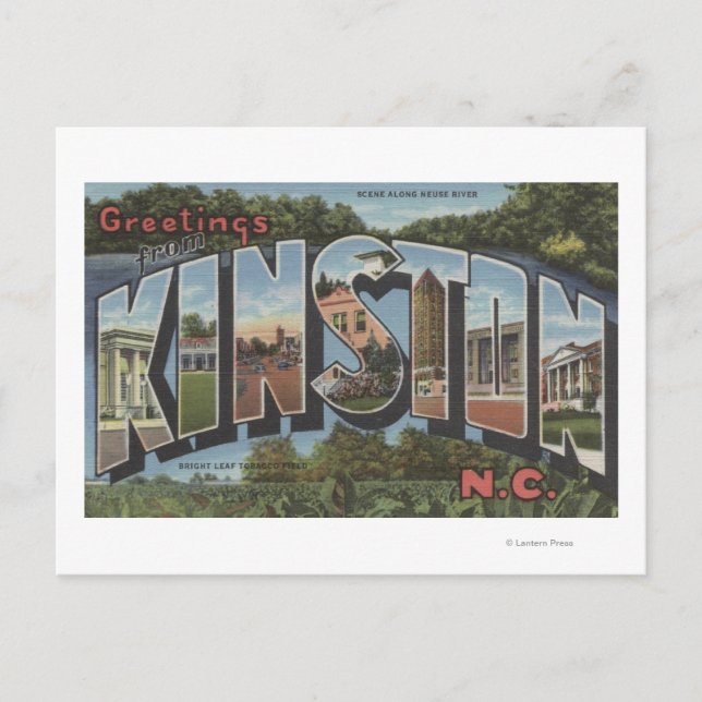 Kinston, North Carolina - Large Letter Scenes Postcard (Front)