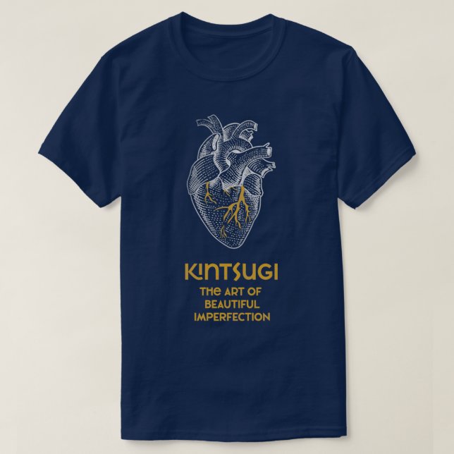 Kintsugi Art of Beautiful Imperfection Japanese Po T-Shirt (Design Front)
