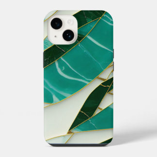 Kintsugi Esthetic Jade marble iPhone 14 Case