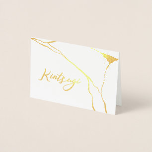 Kintsugi Gold Foil Card