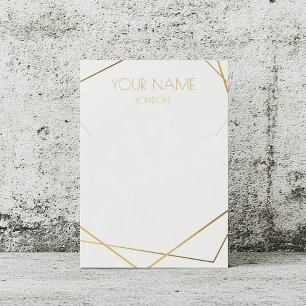 Kintsugi gold geometric jewellery display card