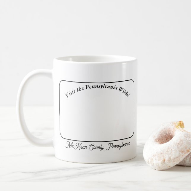 Kinzua Bridge State Park Fall Festival Souvenir Coffee Mug (With Donut)