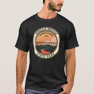 Kinzua Bridge State Park Pennsylvania Retro Badge T-Shirt