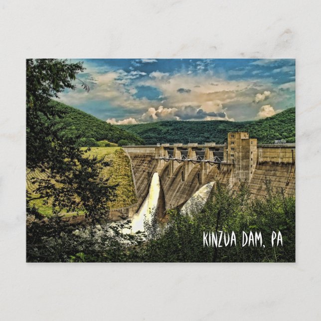 KINZUA DAM, PA POSTCARD (Front)