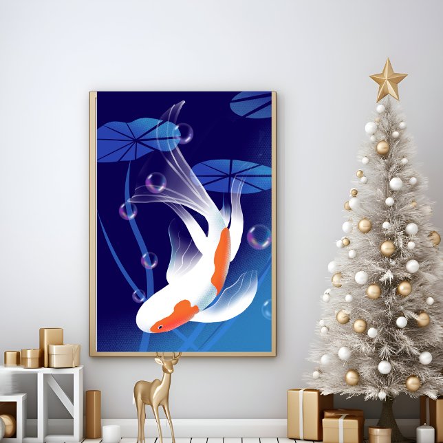 Kio fish in water wall art poster (Creator Uploaded)