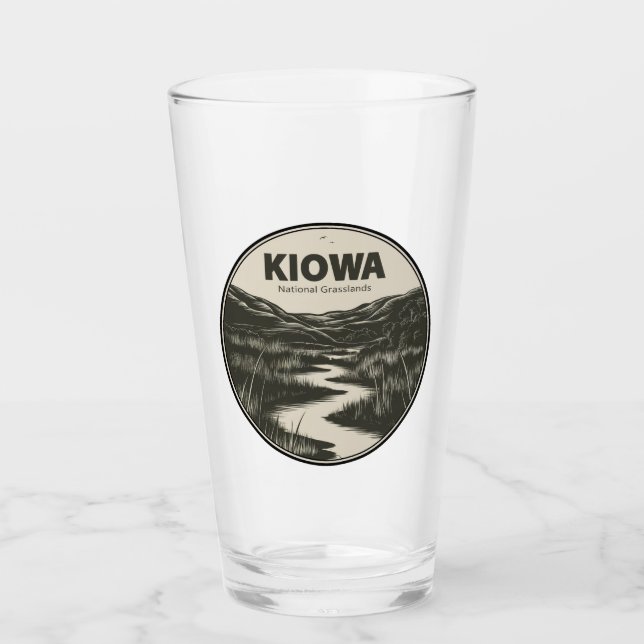 Kiowa National Grasslands Stream Glass (Front)