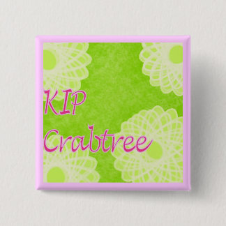 KIP Crabtree Knitting 15 Cm Square Badge