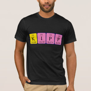 Kipp periodic table name shirt