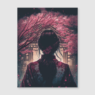 Kira Kirschblüten - Magnetkarte