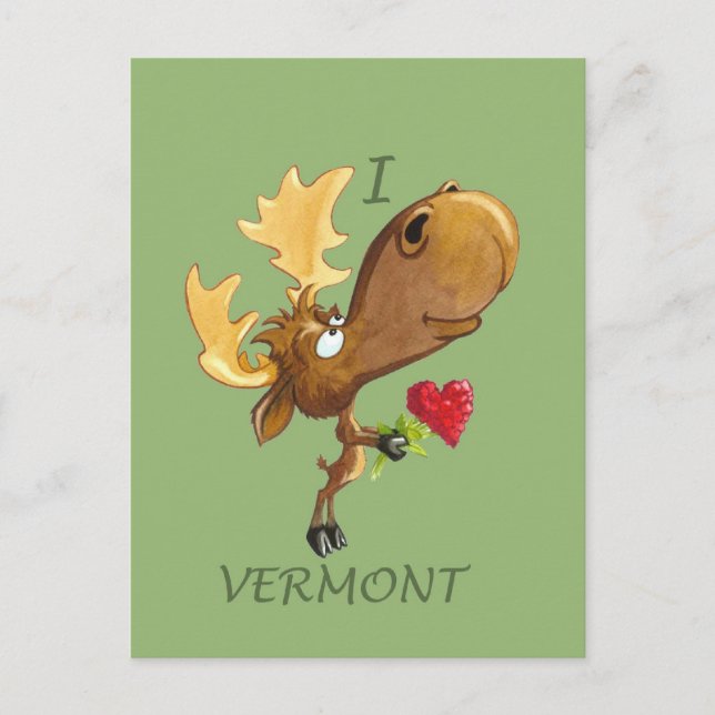 Kirby Hearts Vermont Postcard (Front)