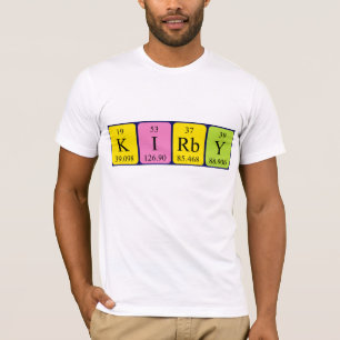 Kirby periodic table name shirt