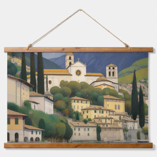 Kirche Cassone Gustav Klimt Painting Serene  Hanging Tapestry