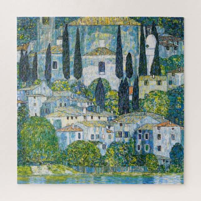 Kirche in Cassone by Gustav Klimt Jigsaw Puzzle (Vertical)