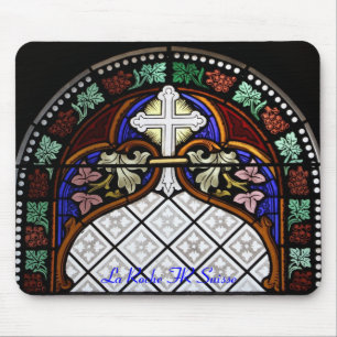 Kirchenfenster La Roche FR Suisse Mousepad