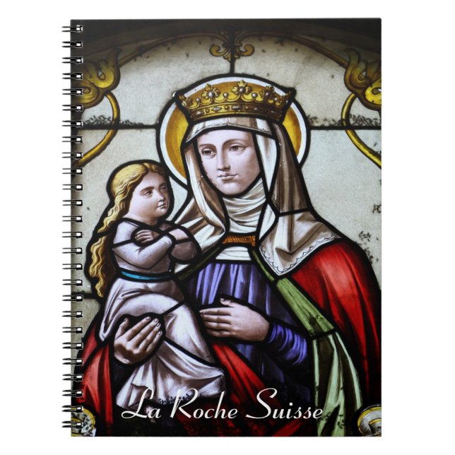 Kirchenfenster La Roche Suisse Nootbook Notebook (Front)