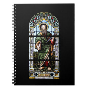 Kirchenfenster Plaffeien Schweiz / Suisse Nootbook Spiral Notebook