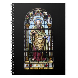 Kirchenfenster Plaffeien Schweiz / Suisse Nootbook Spiral Notebook