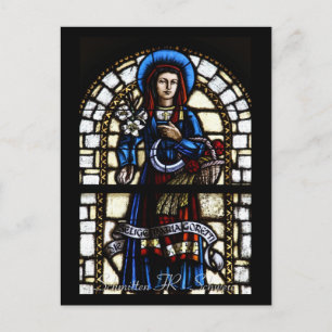 Kirchenfenster Postkarte Postcard